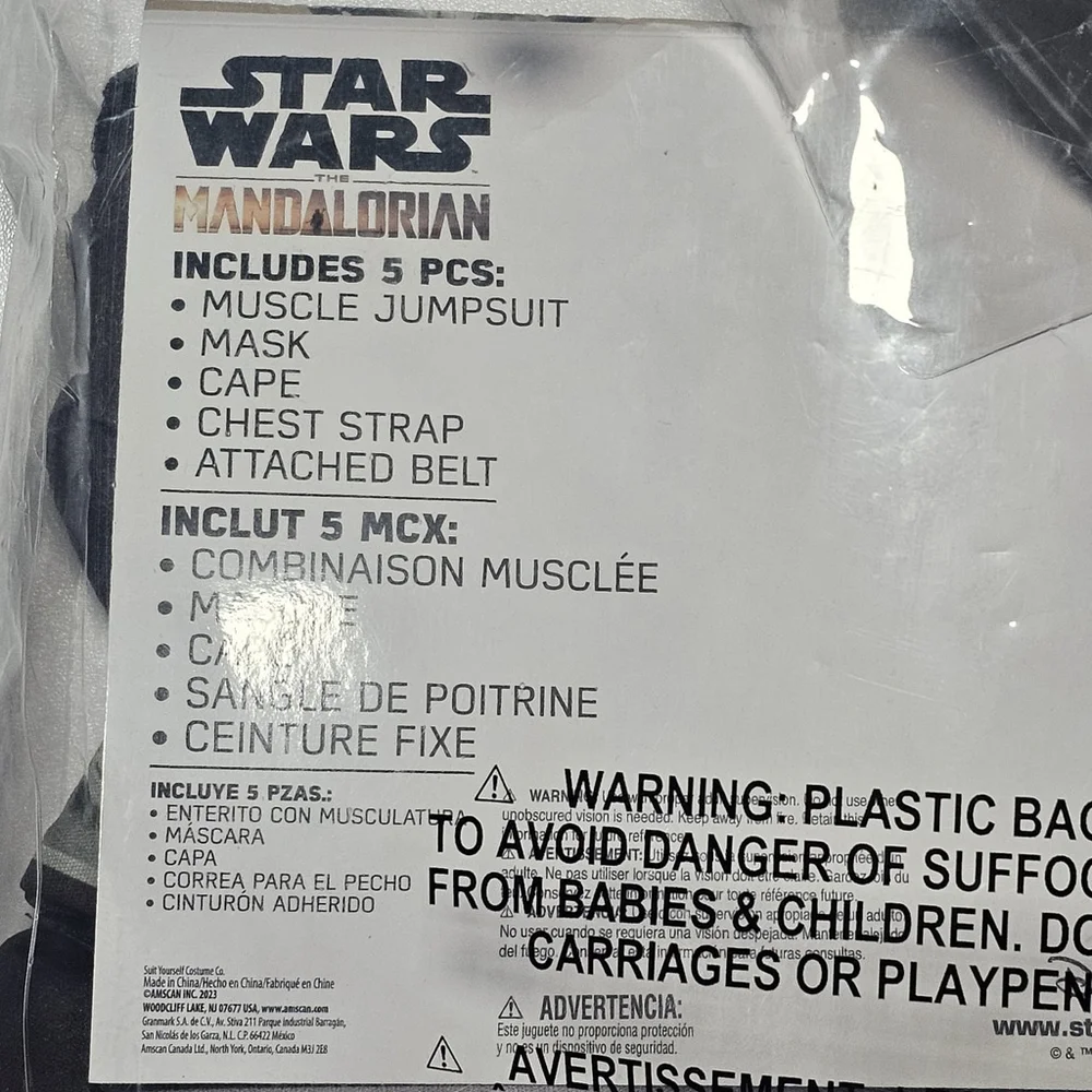 Star Wars The Mandalorian Child Medium 8-10 Costume Halloween NEW - Picture 4 of 4